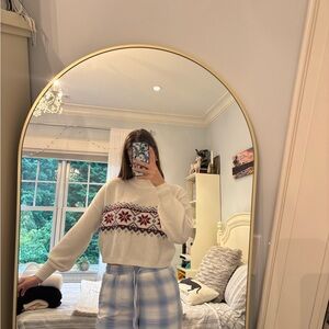 Hollister Cream Ribbed Sweater